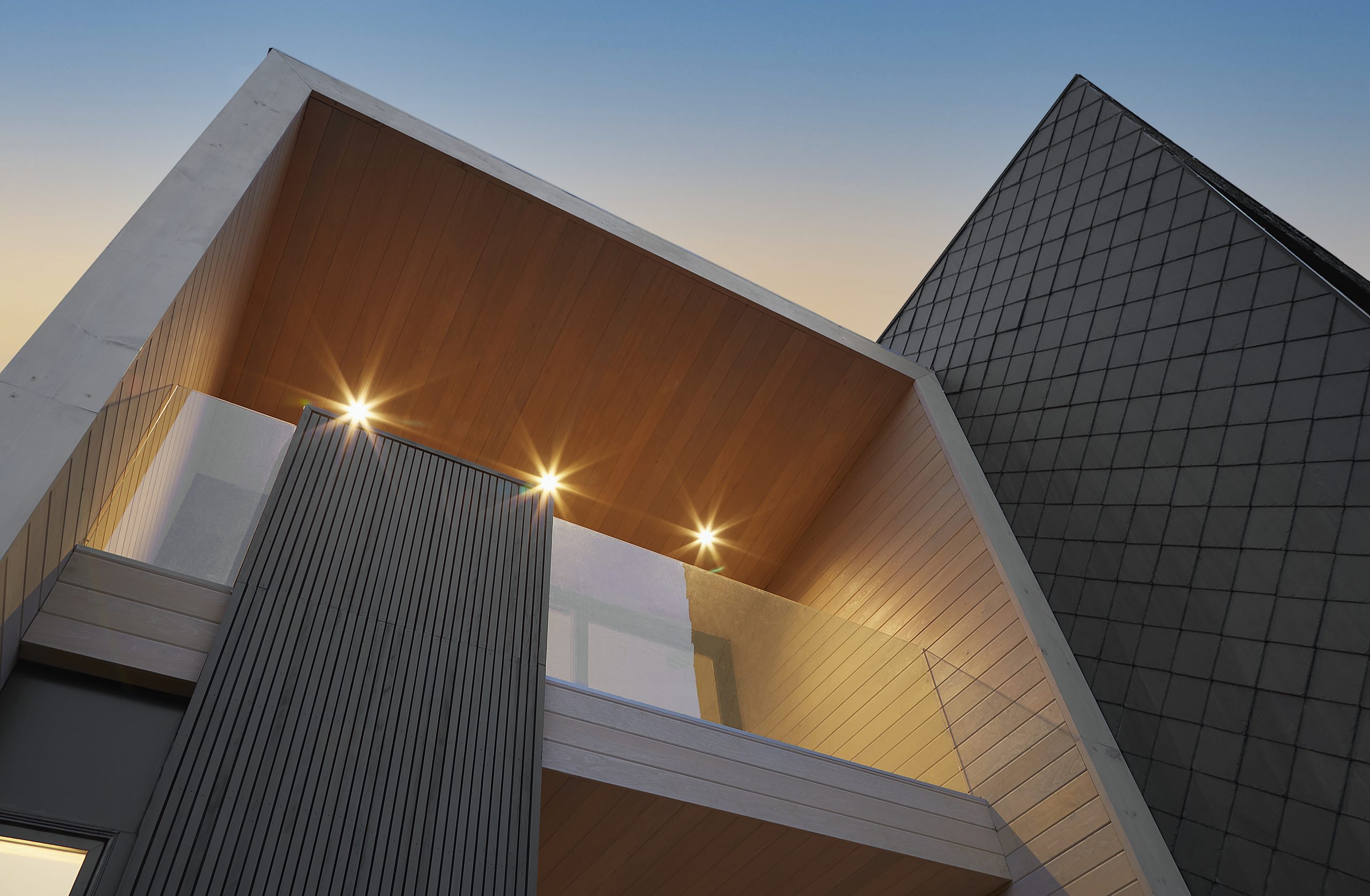 Modern Lakehouse architectural rendering, view 15