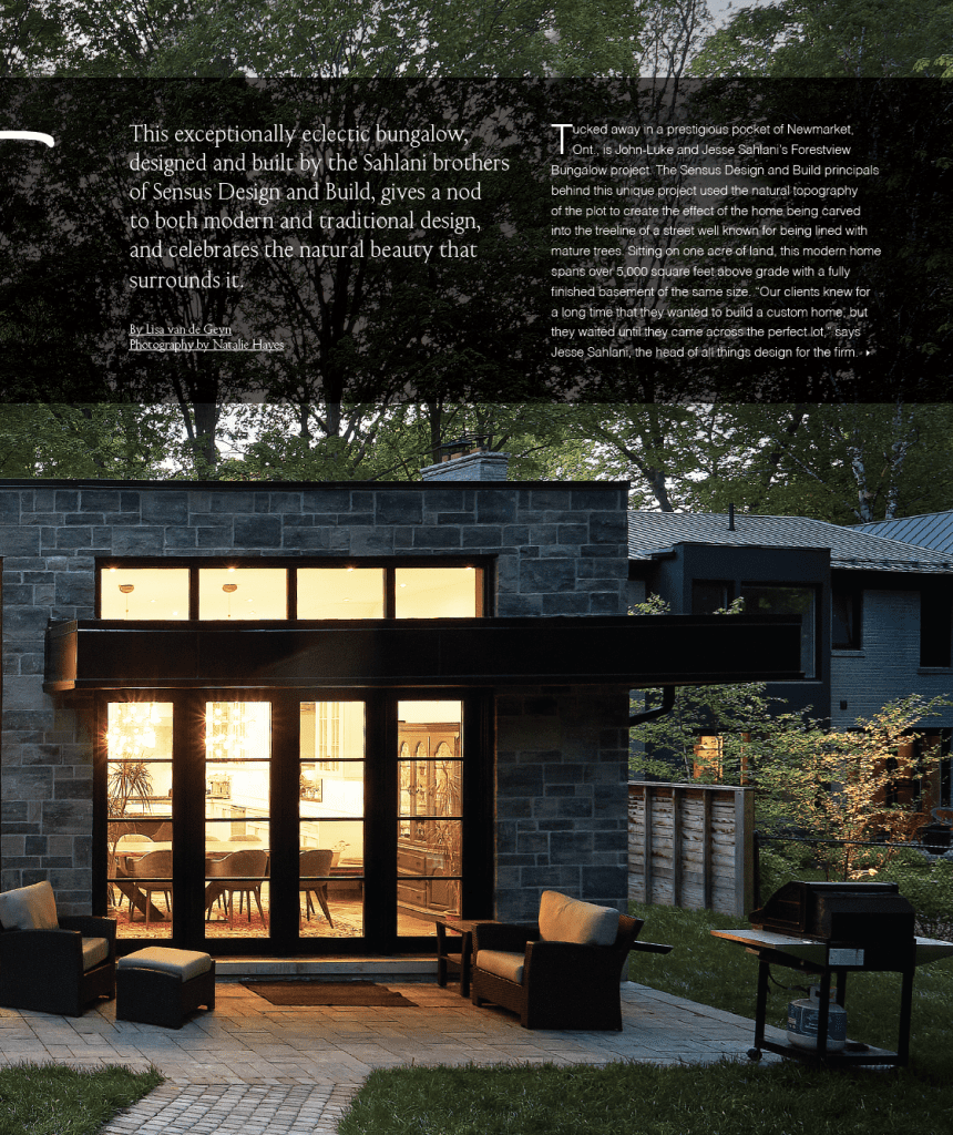 Forestview Bungalow exterior and terrace in the Living Luxe feature