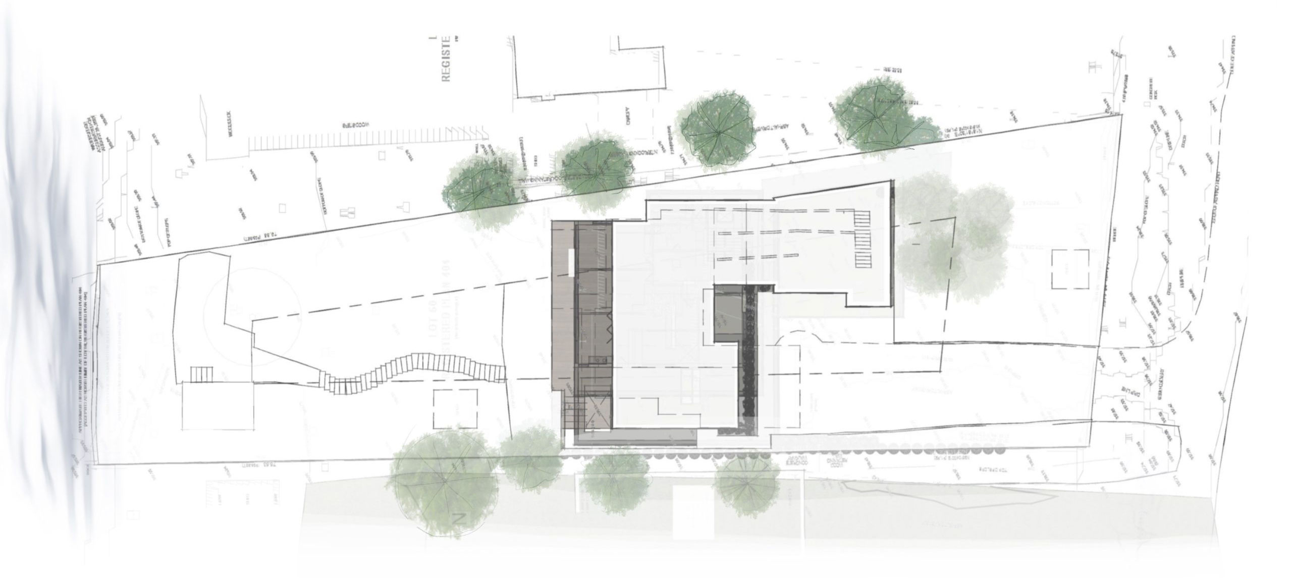 Landscape and site plan for Stouffville Lakehouse