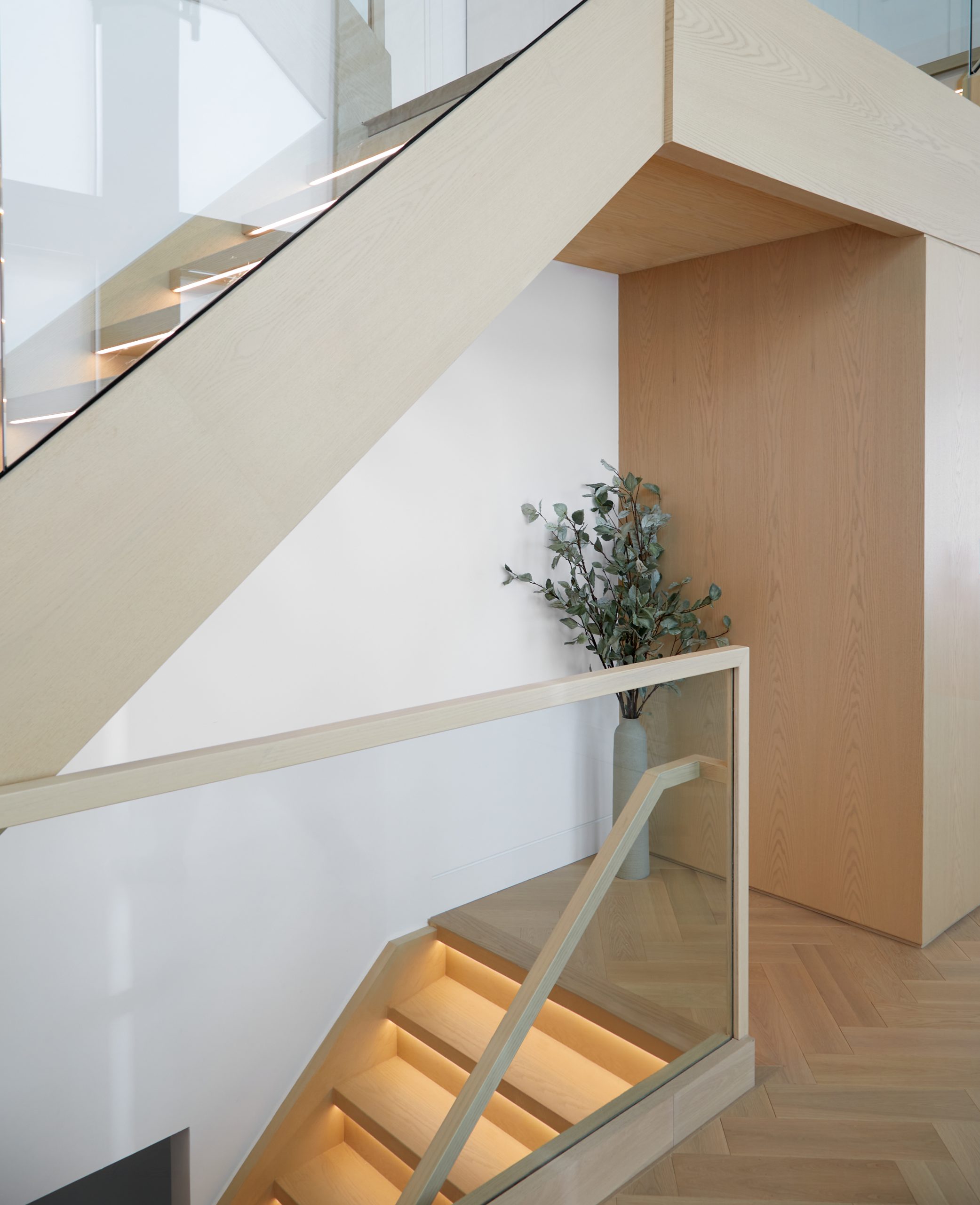 Stair and skylight detail