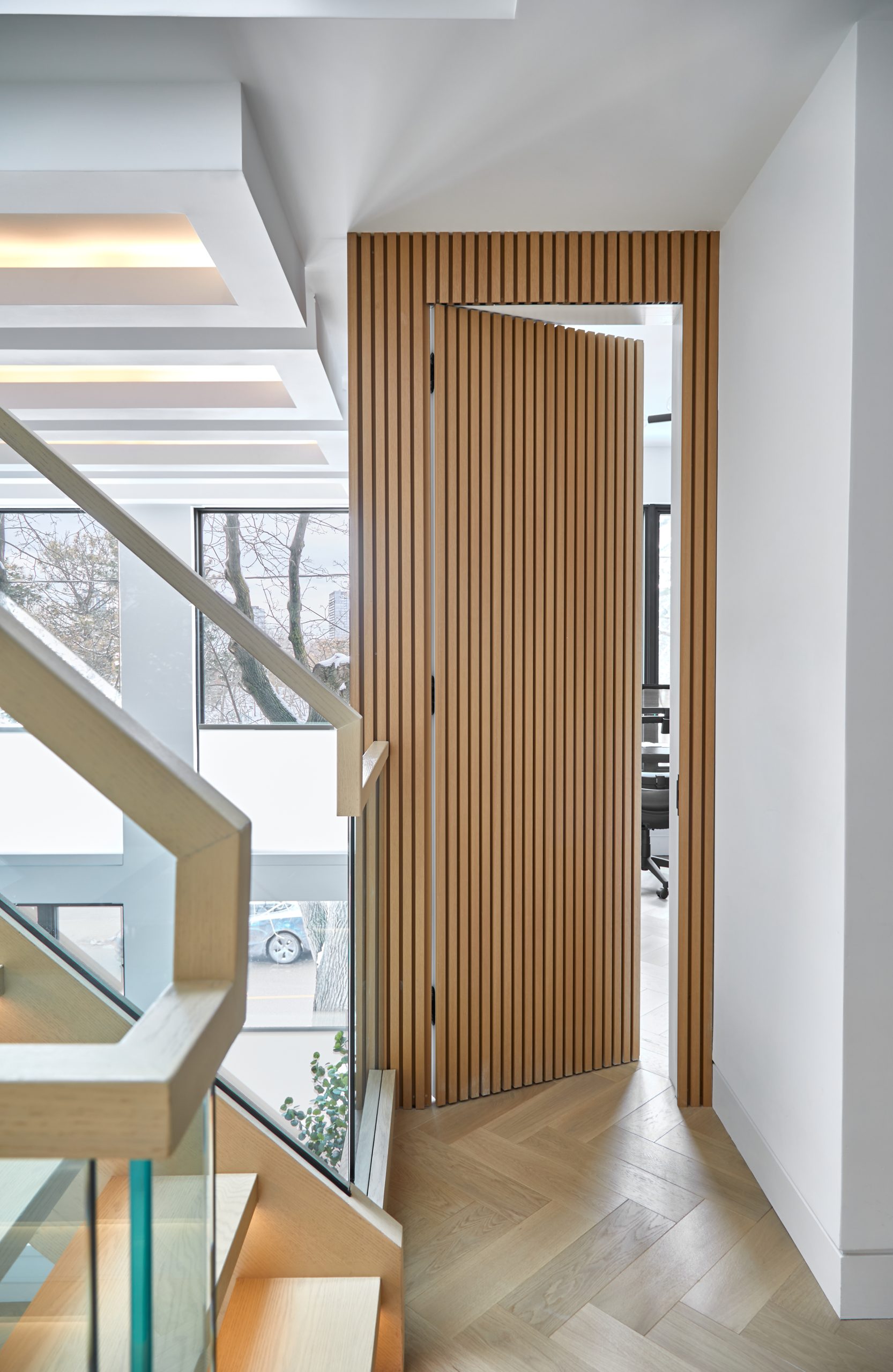 Swansea stair landing and front door