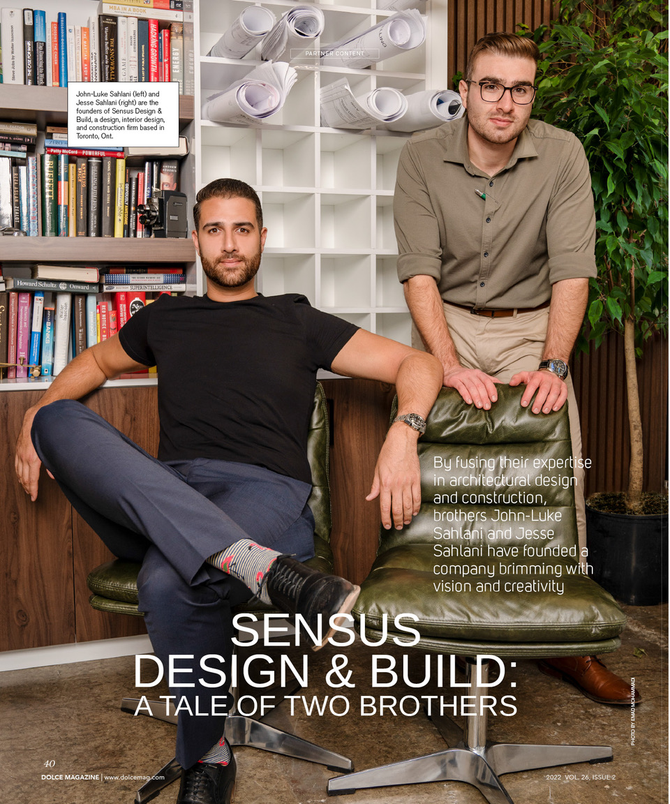 Sensus Design and Build: A Tale of Two Brothers, portrait of John-Luke and Jesse Sahlani
