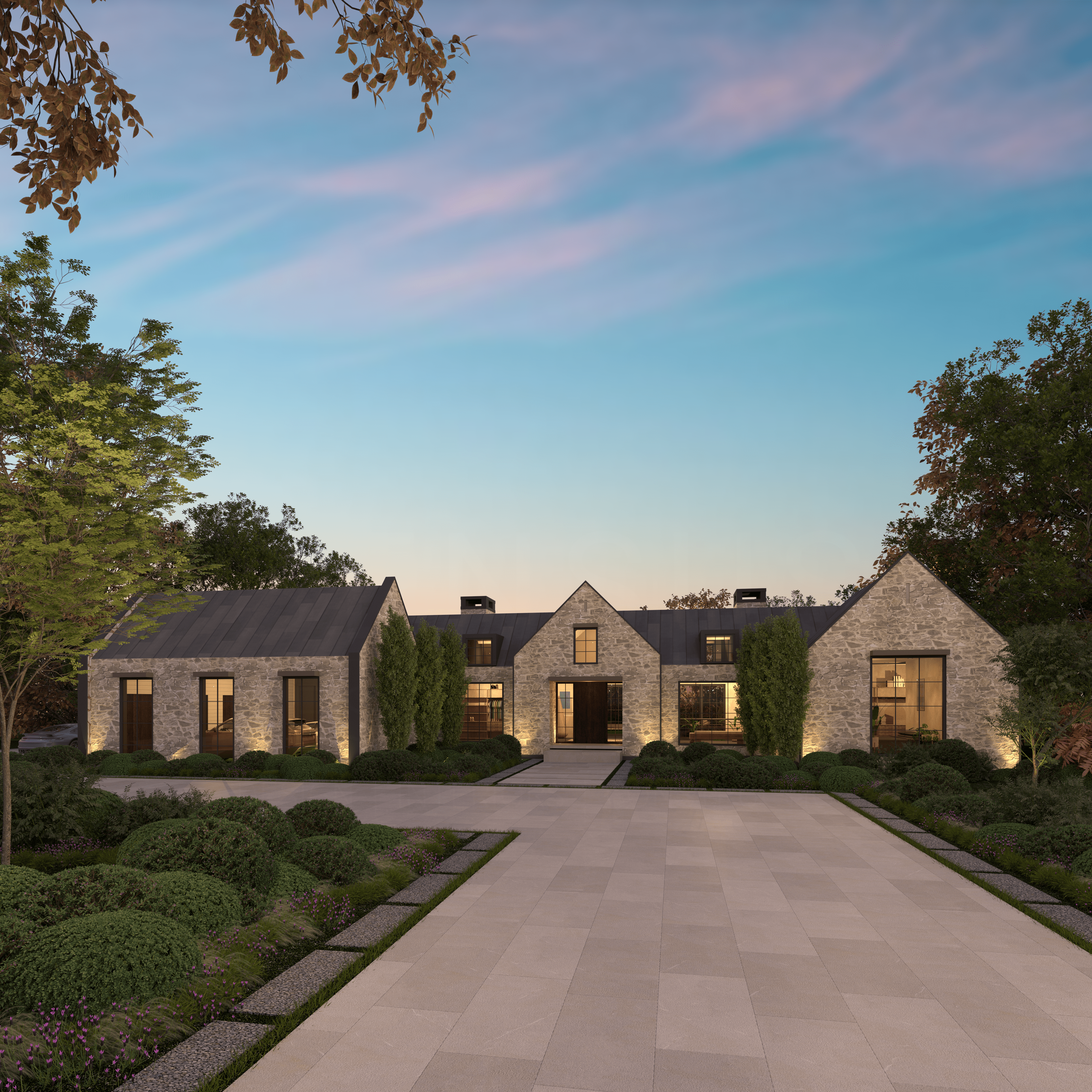The Contemporary English Country Bungalow residence