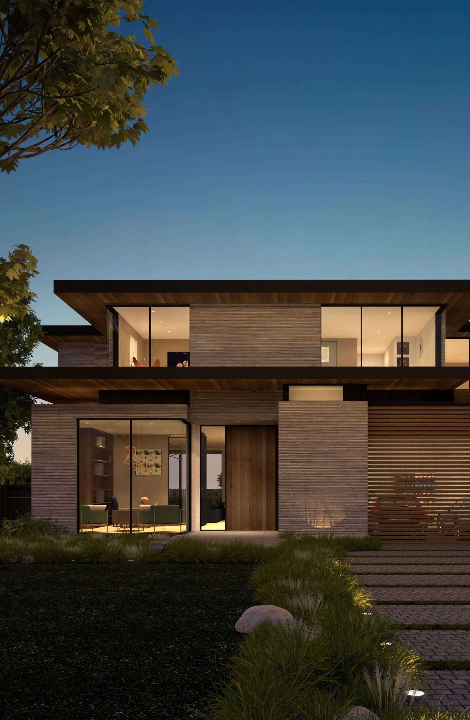 Three-dimensional home design model