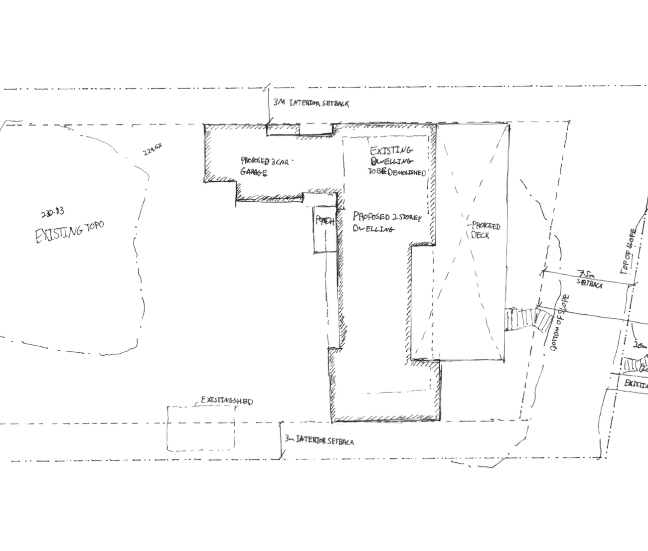 Architectural sketch study