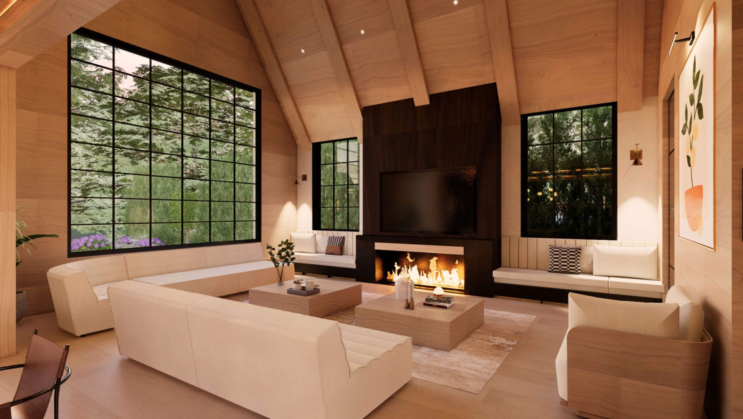 The Contemporary Tudor architectural rendering, view 12