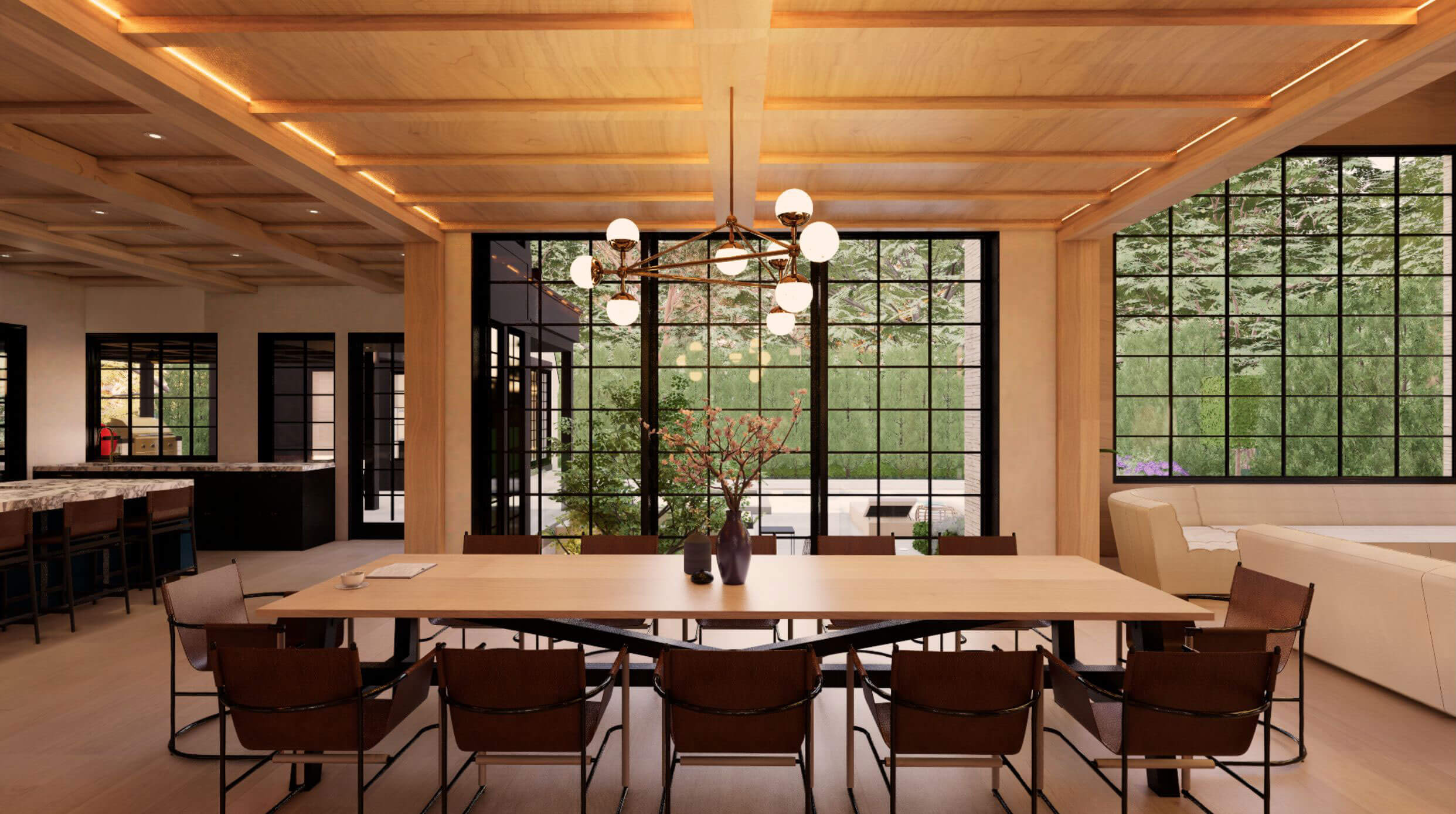 The Contemporary Tudor architectural rendering, view 13