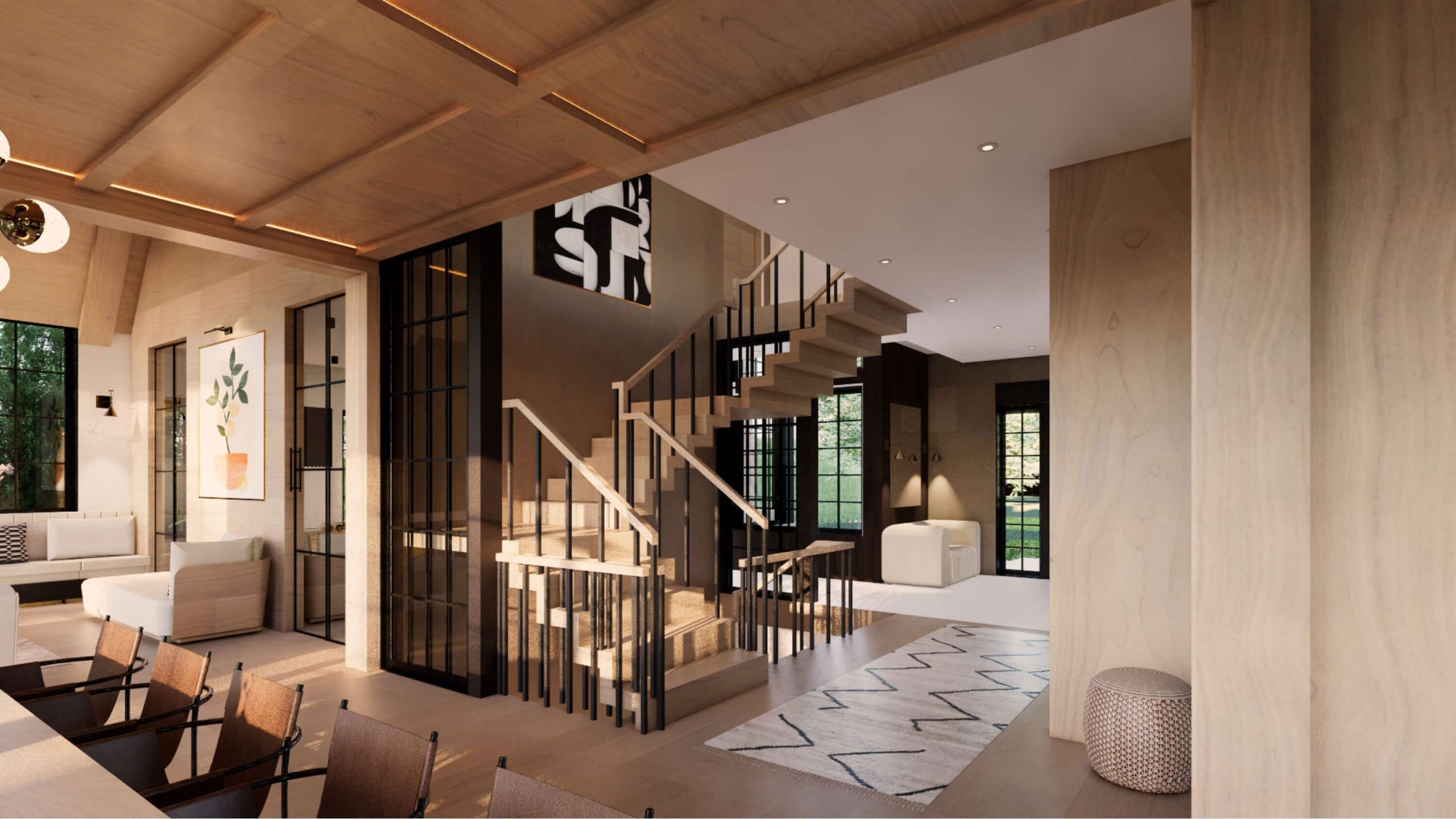 The Contemporary Tudor architectural rendering, view 14