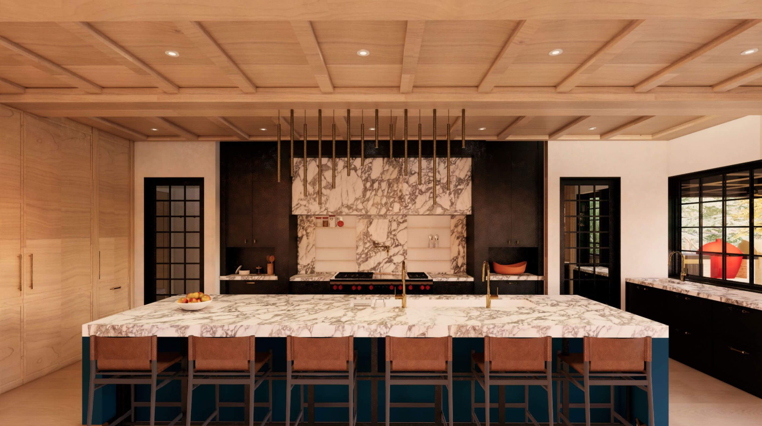 The Contemporary Tudor architectural rendering, view 15