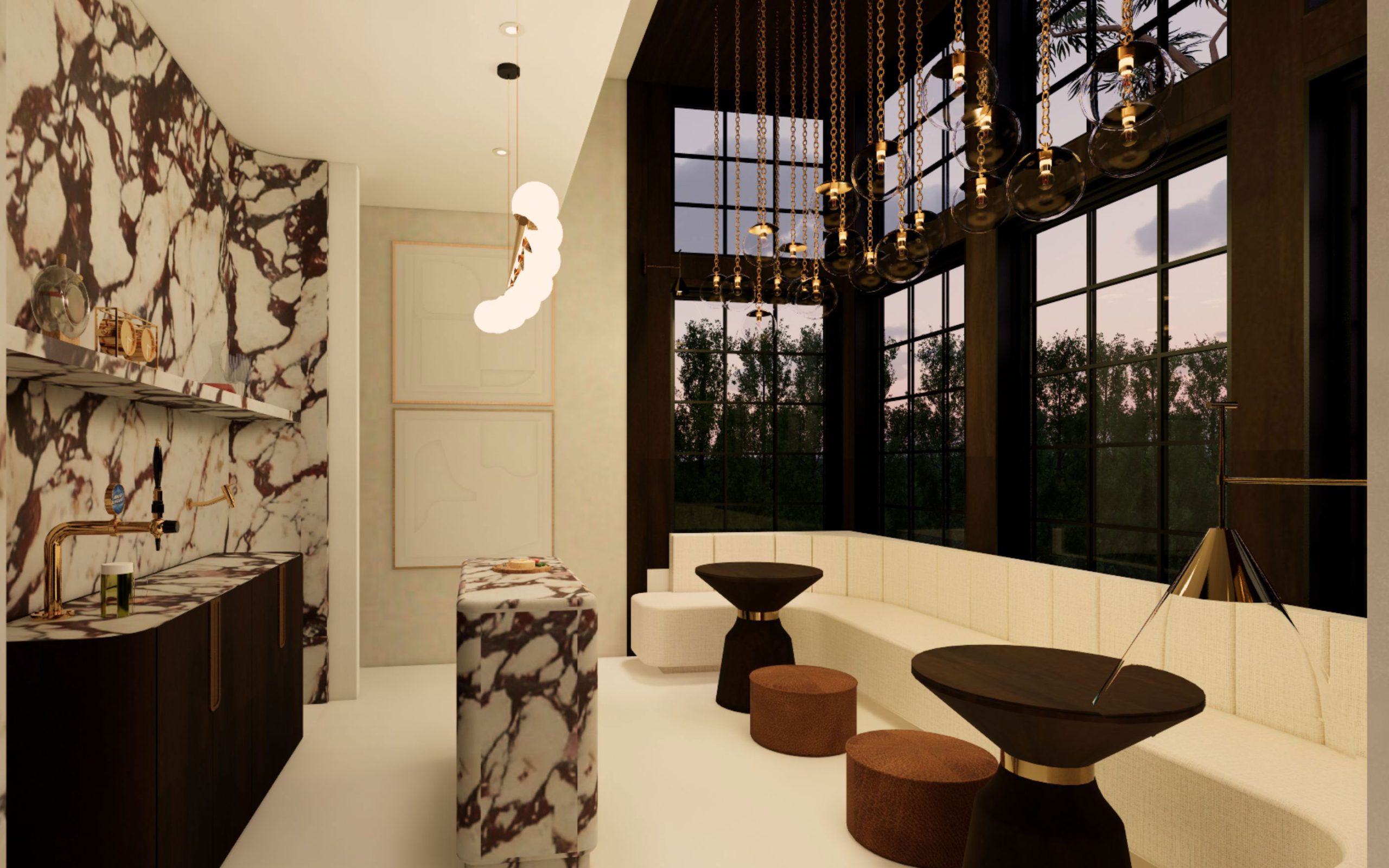 The Contemporary Tudor architectural rendering, view 15