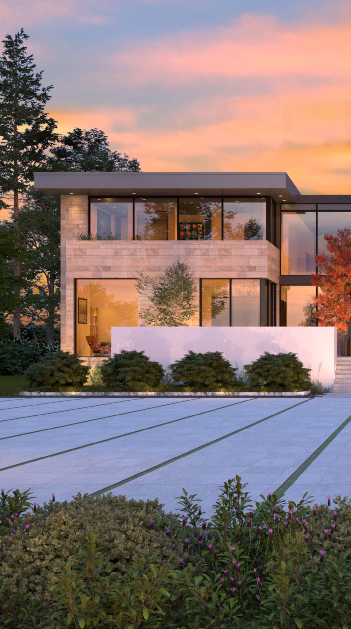 Contemporary Compound architectural rendering, view 3