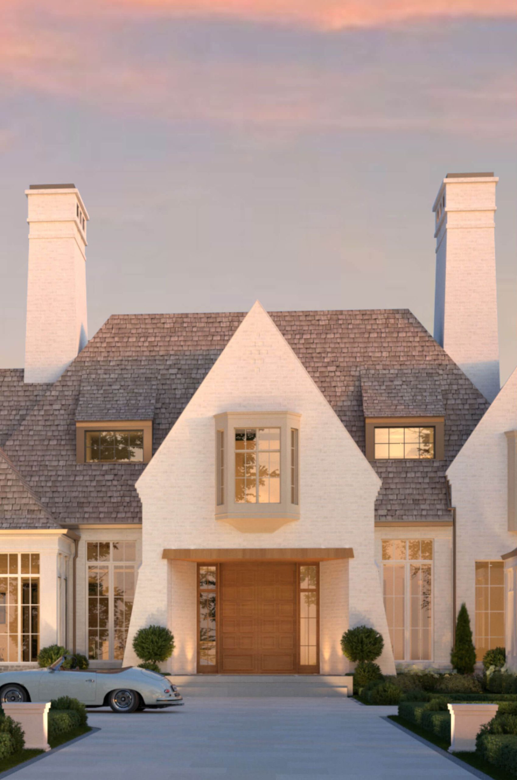 The Traditional English Manor architectural rendering, view 5