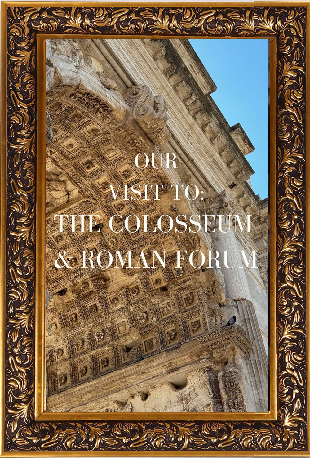 The coliseum and roman forum