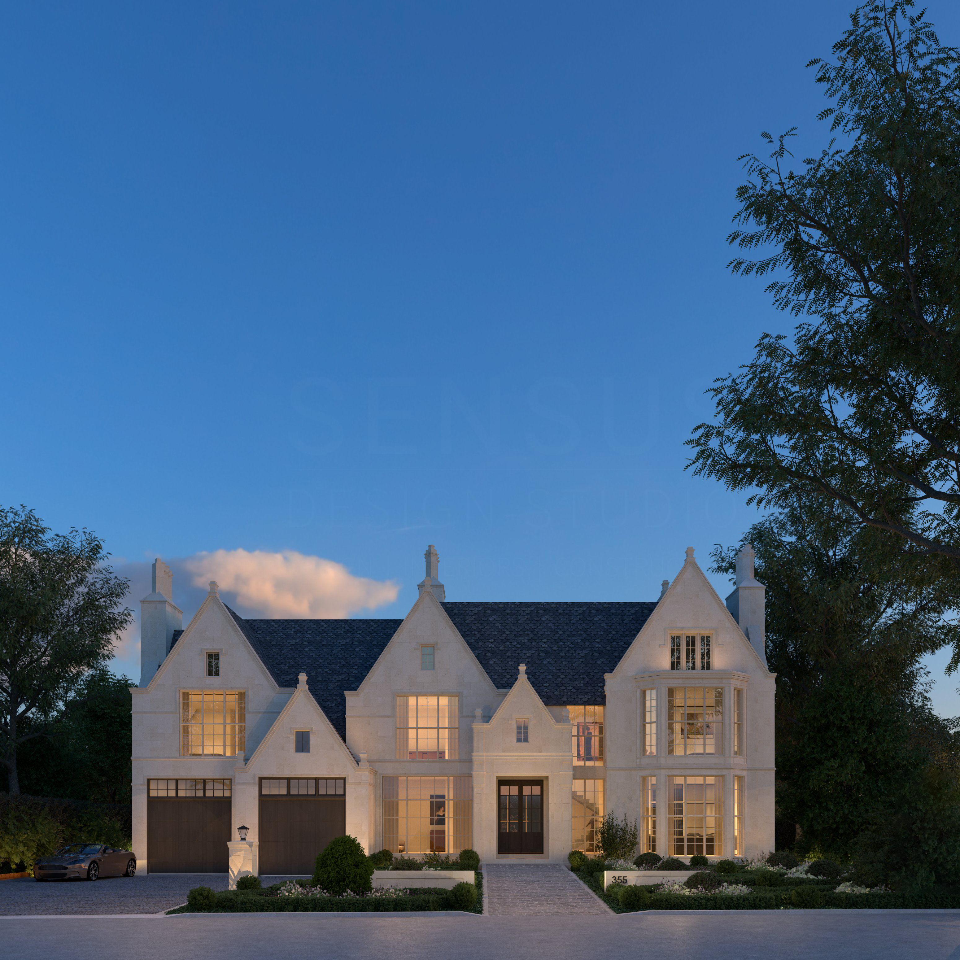 The Tudor Revival Manor residence