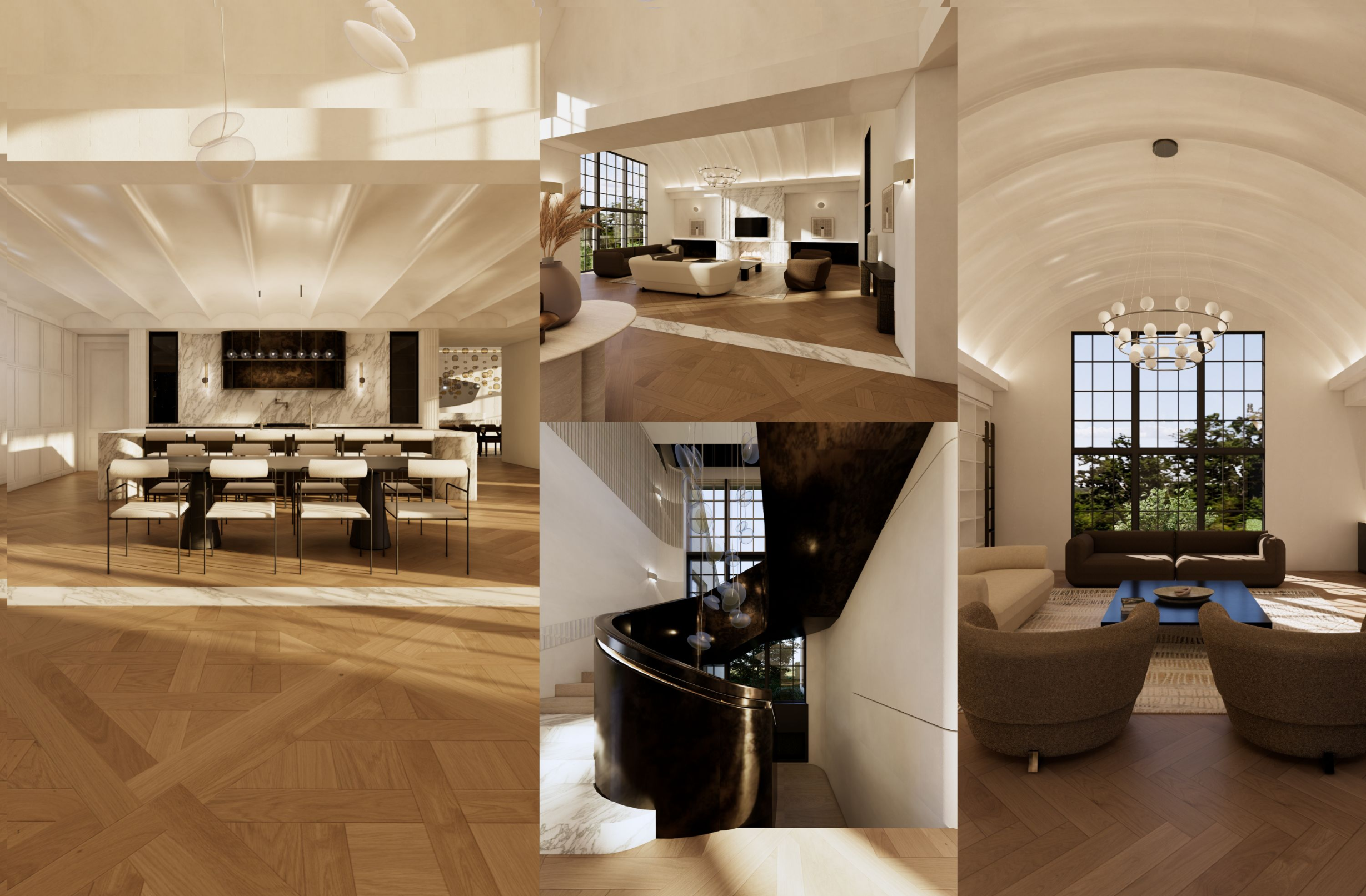 Architectural plans and technical design details
