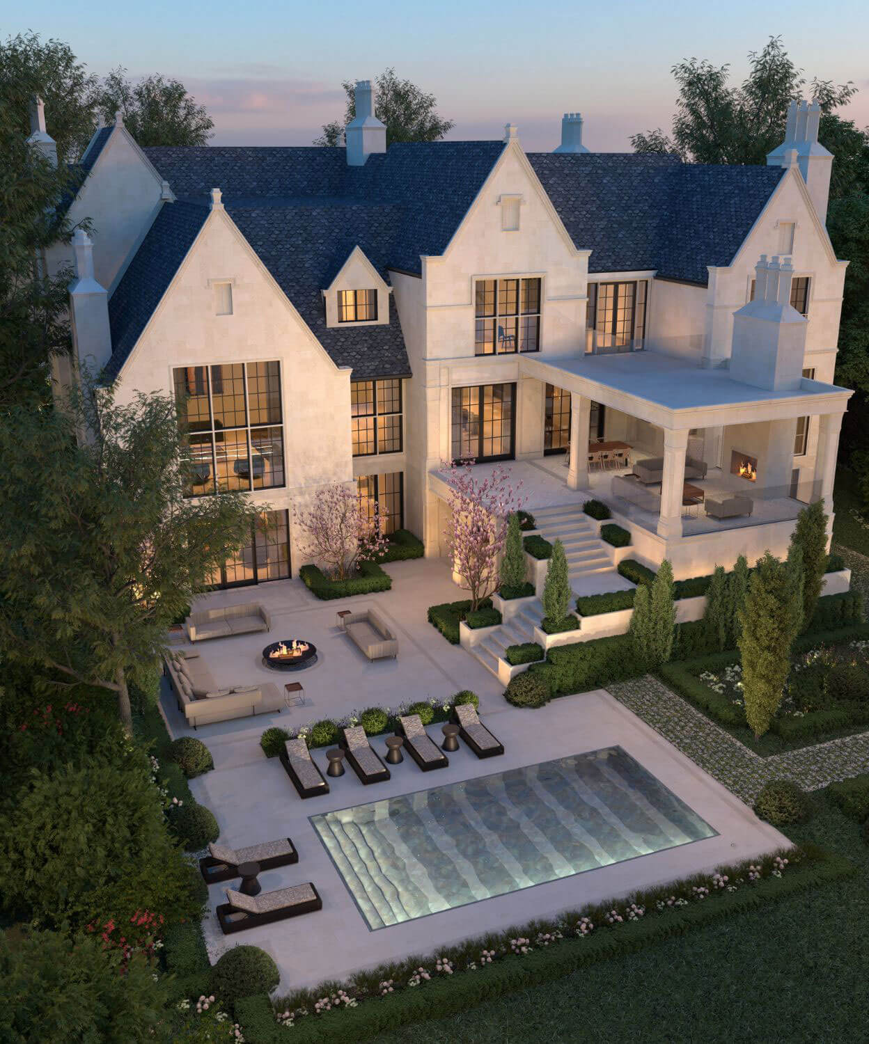Digital architectural model, first perspective