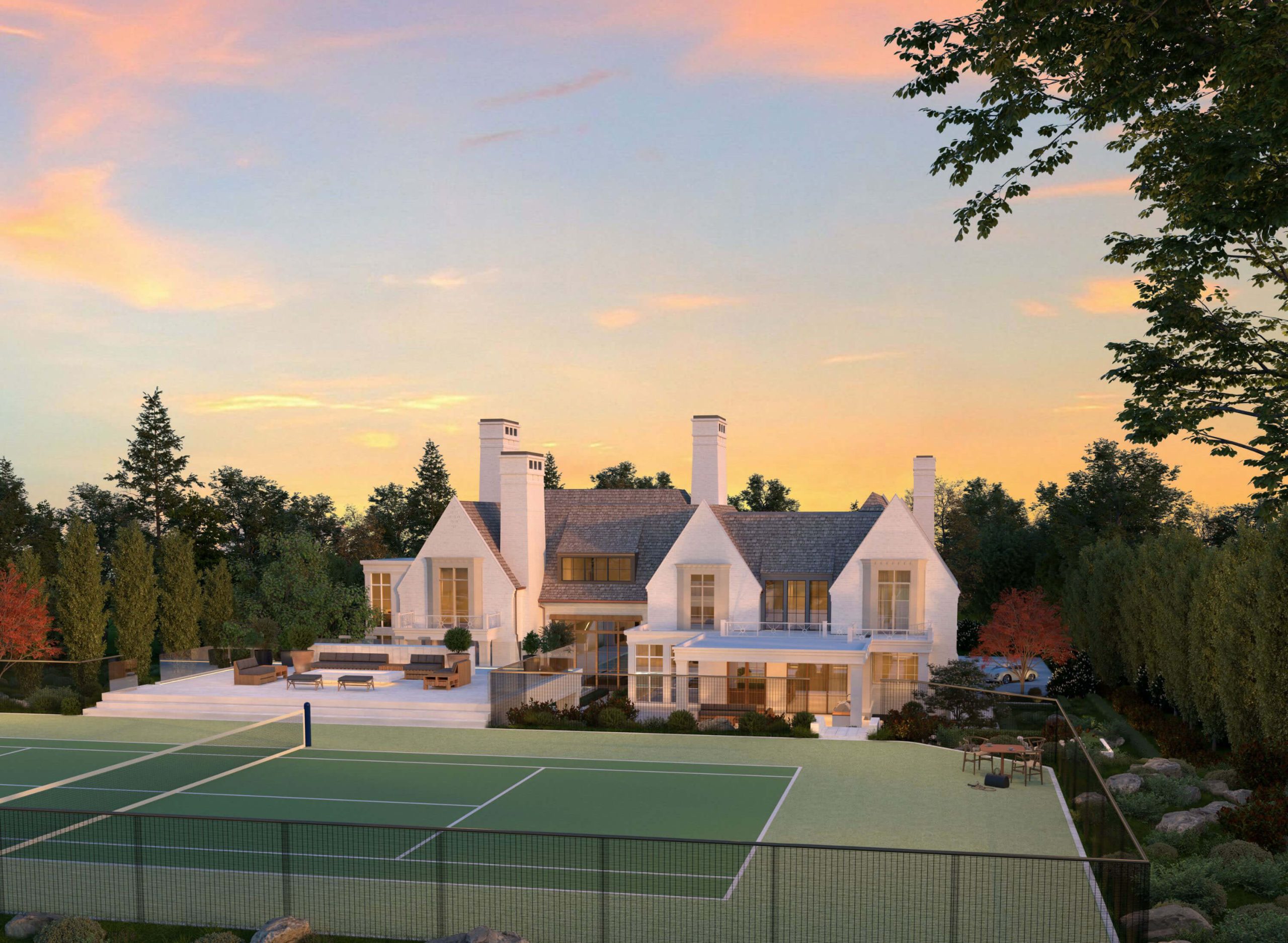 The Traditional English Manor architectural rendering, view 14