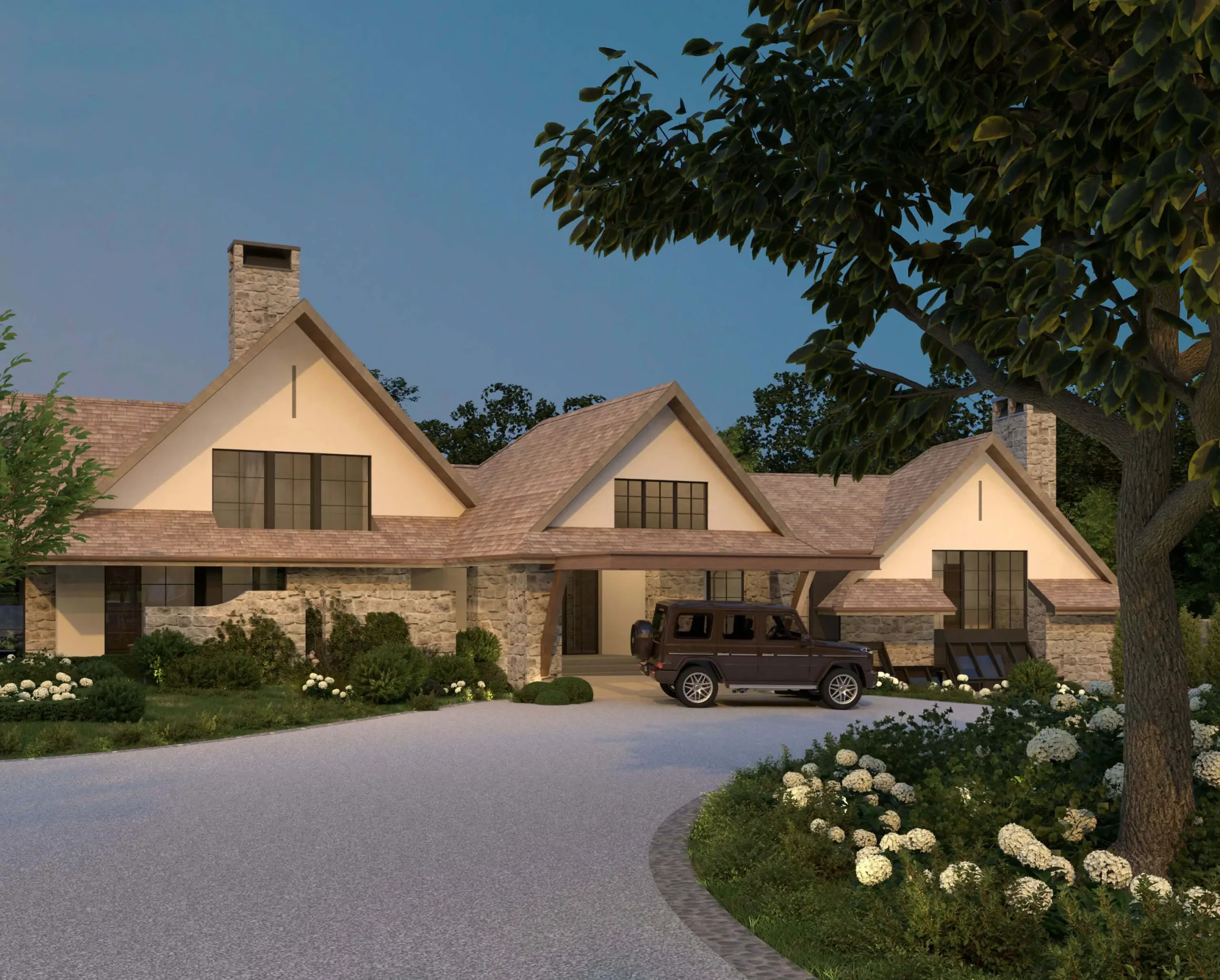 Mid-Century Hill House residence