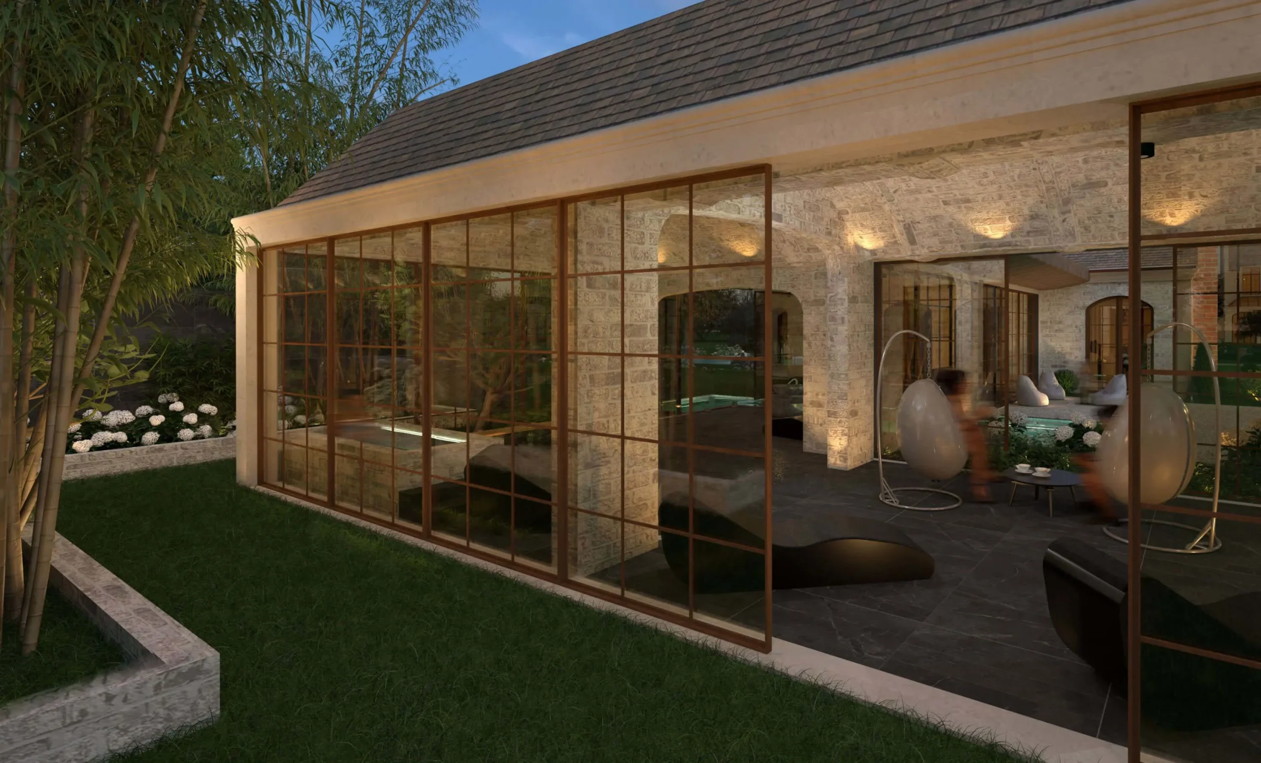 Georgian Manor spa pool and lounge