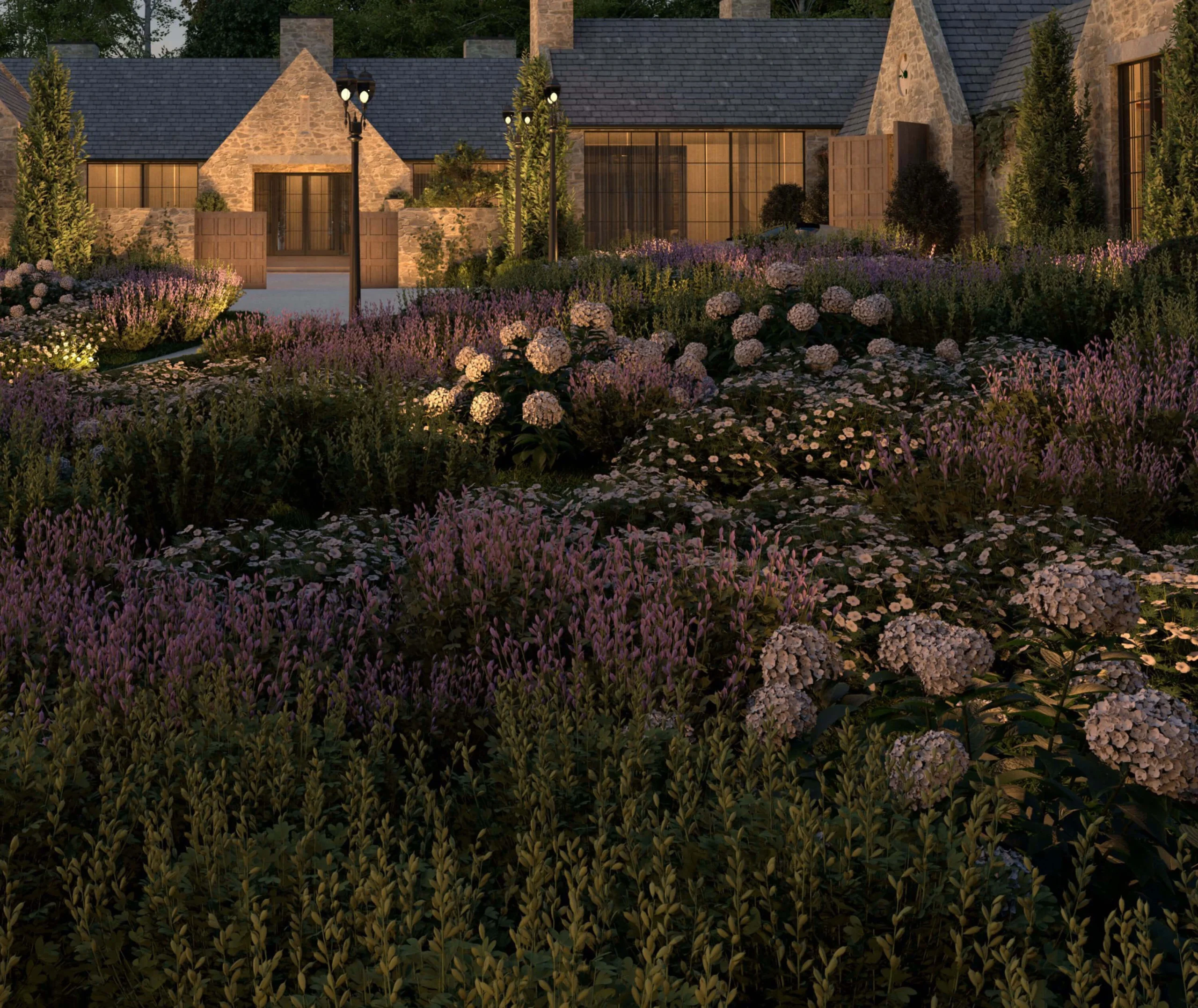 Rear landscape plan