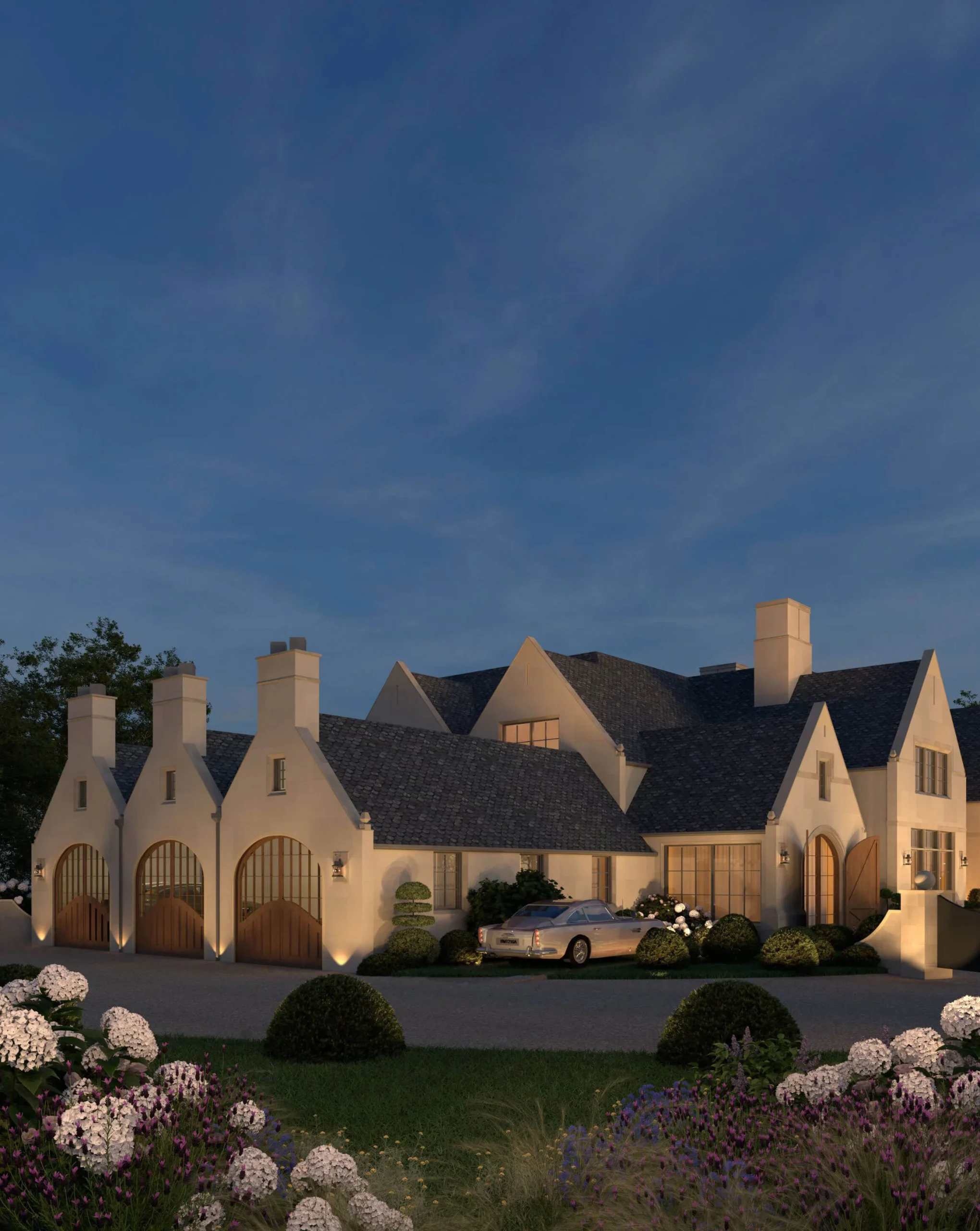 Stable-inspired garage wing
