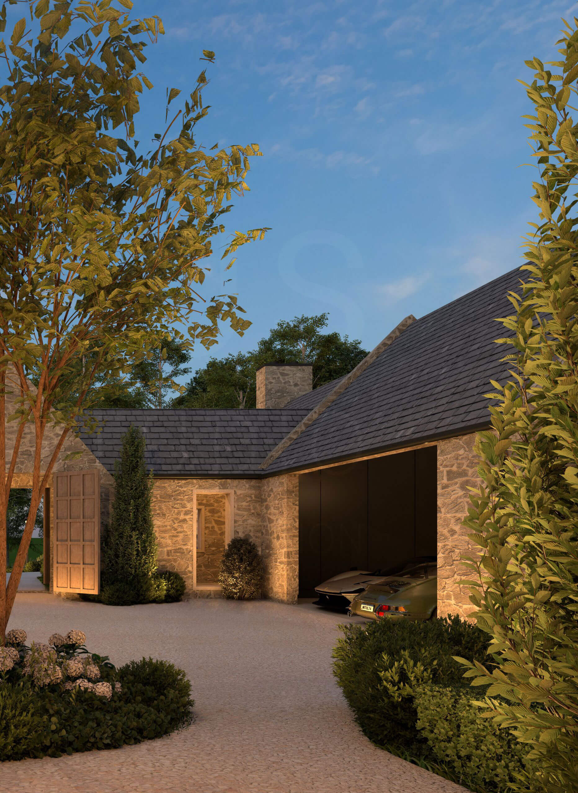 North American Cotswold design: garages the offer a nod to the stables of manors’ past