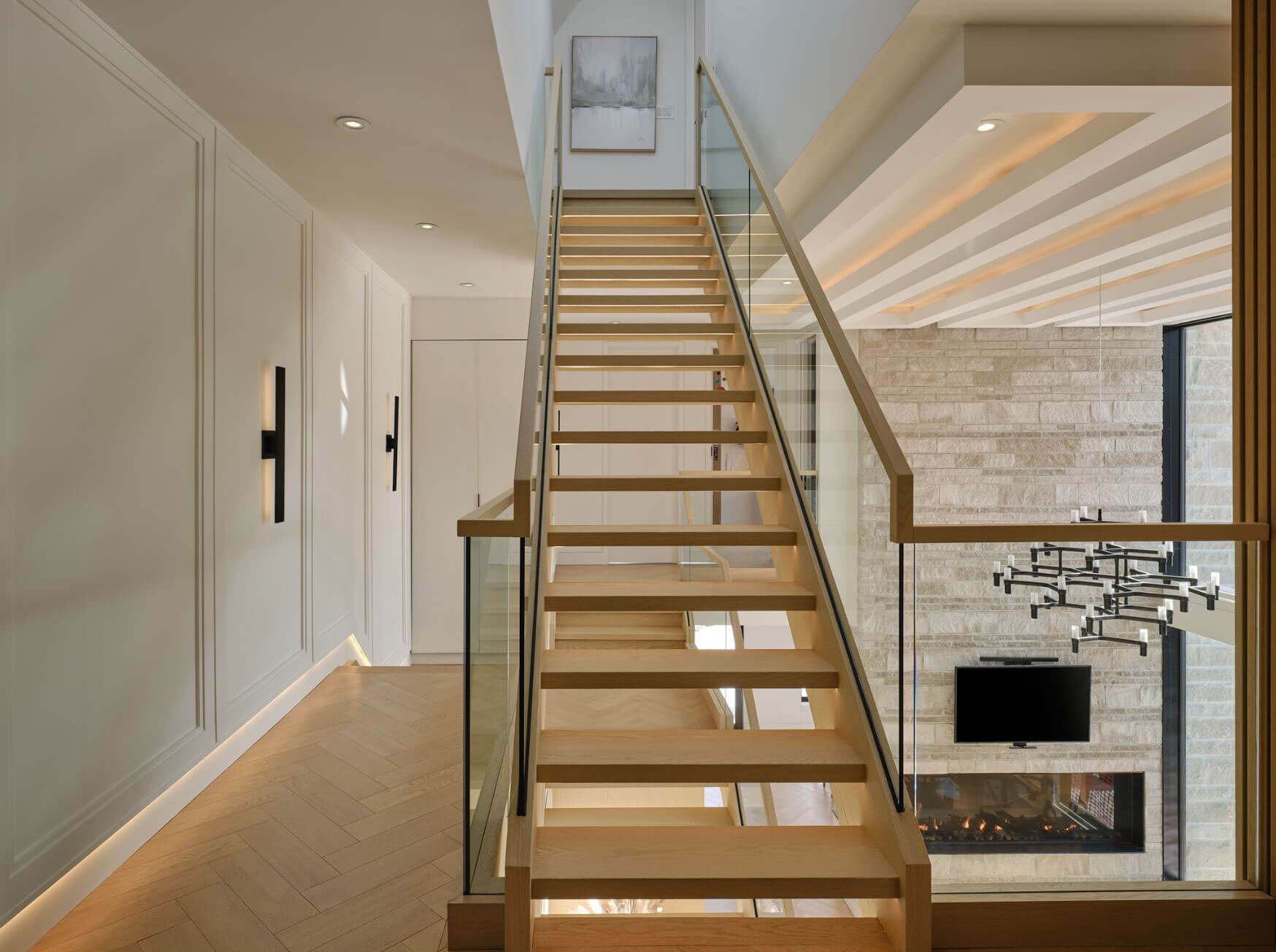 Timber staircase and gallery hall