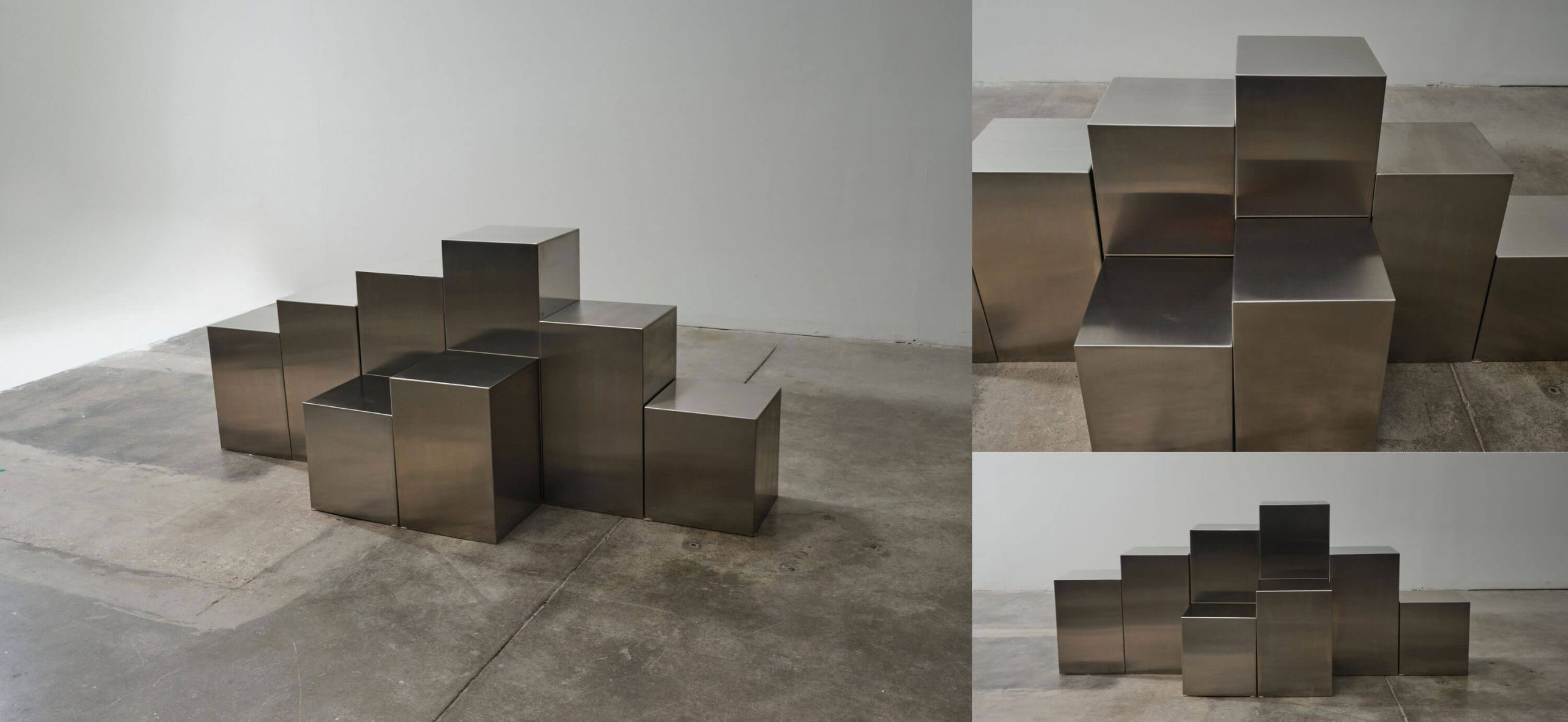 Modular sculptural credenza