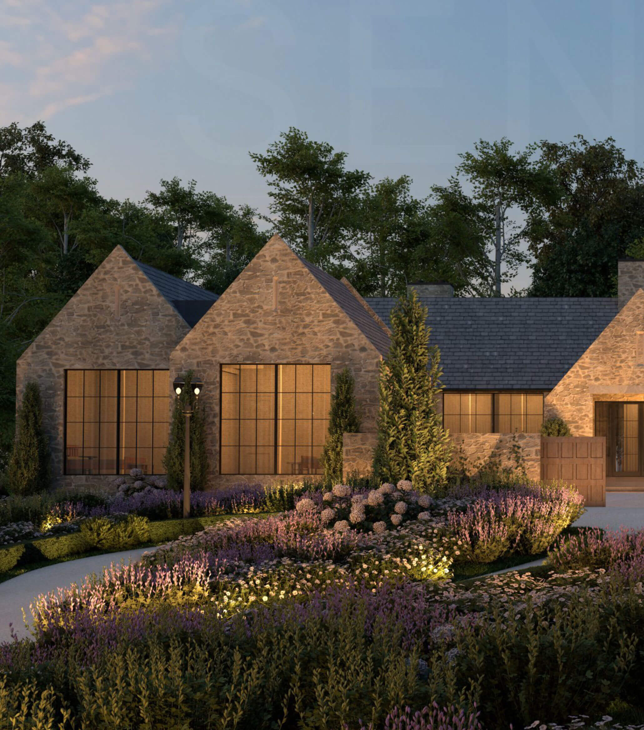 North American Cotswold design: distinctive gable proportions