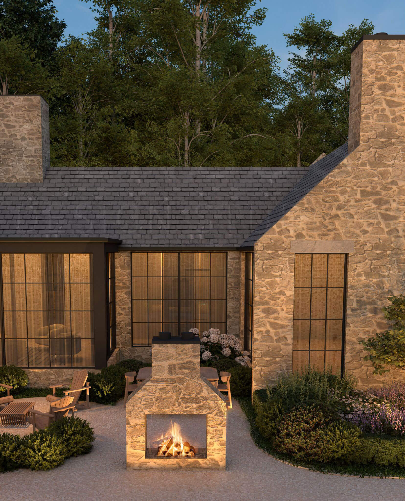 North American Cotswold design: distinctive gable proportions