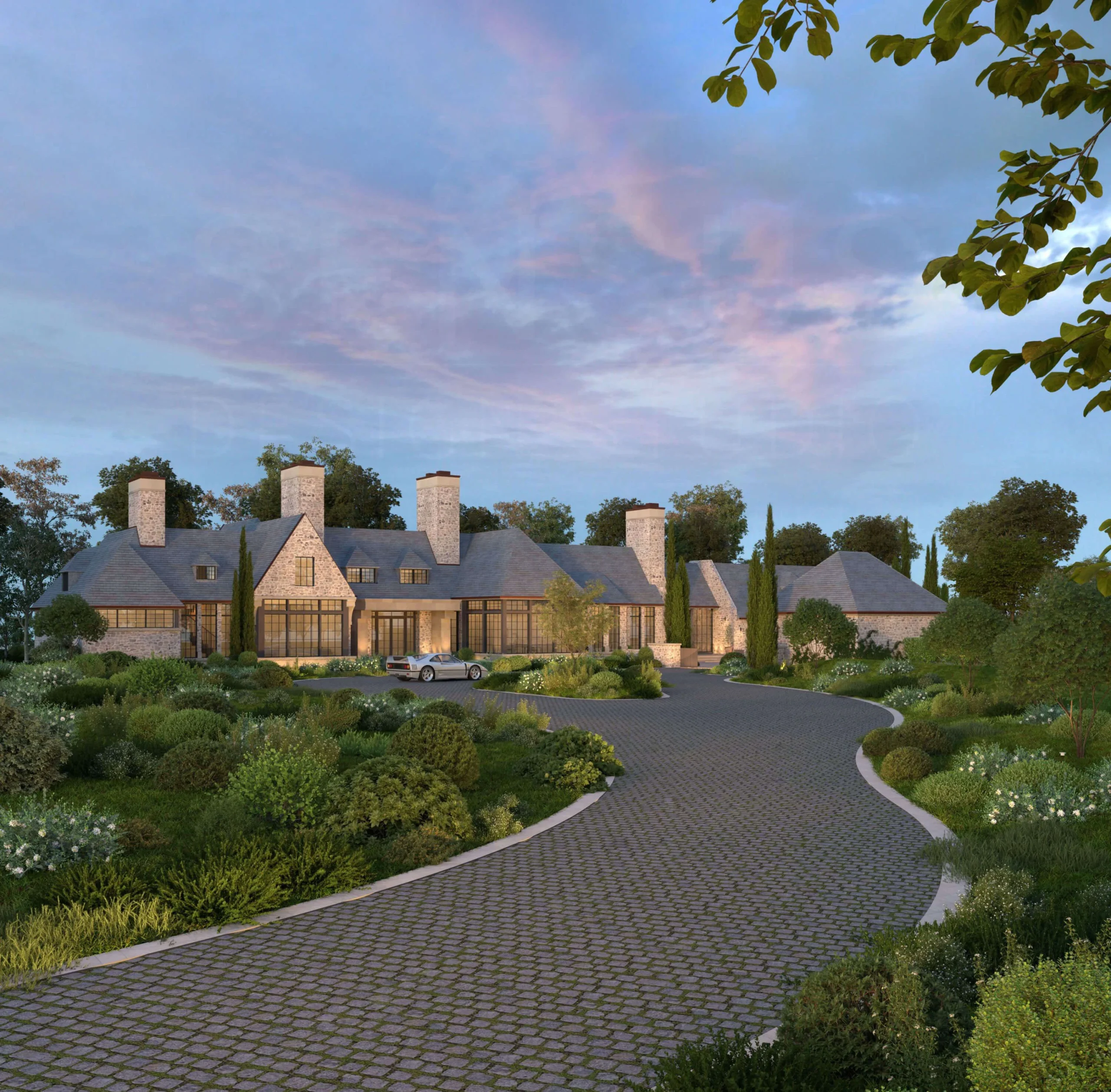 Tudor Foothills Manor residence
