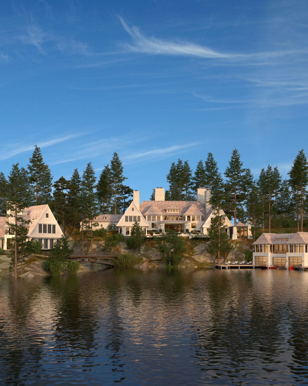 Shingle Style Muskoka Compound residence