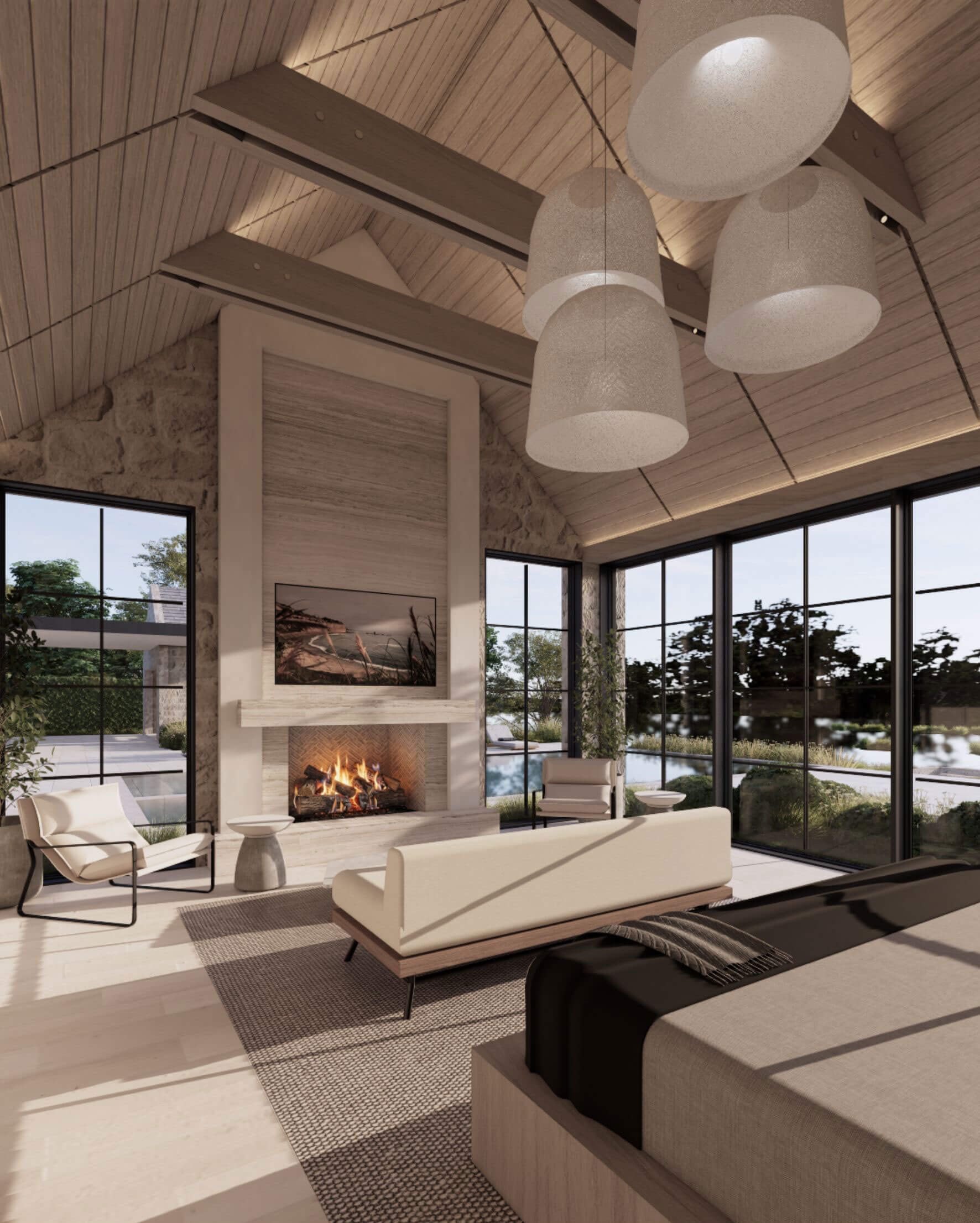 Cotswold Beach House interior detail, view one