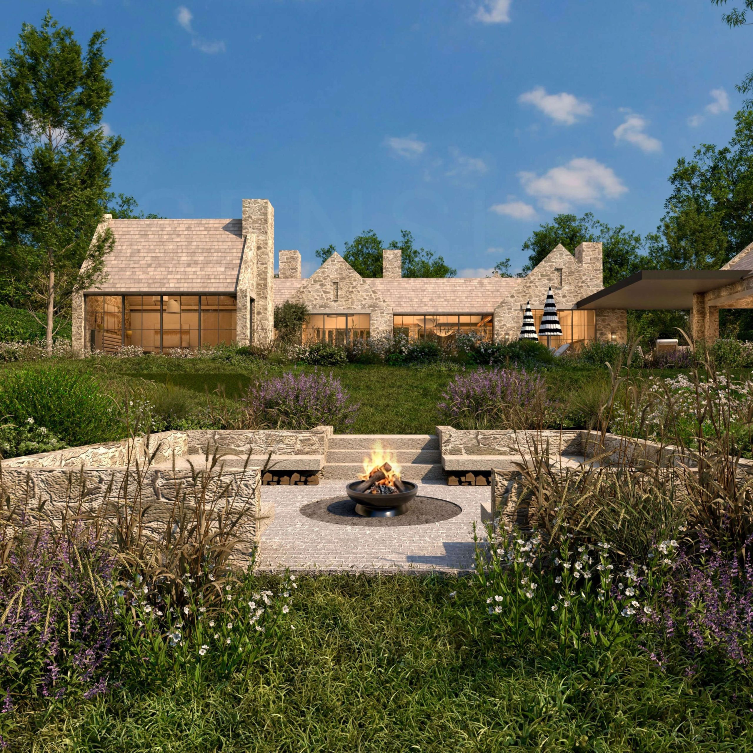 Cotswold Beach House and relaxed waterfront landscape