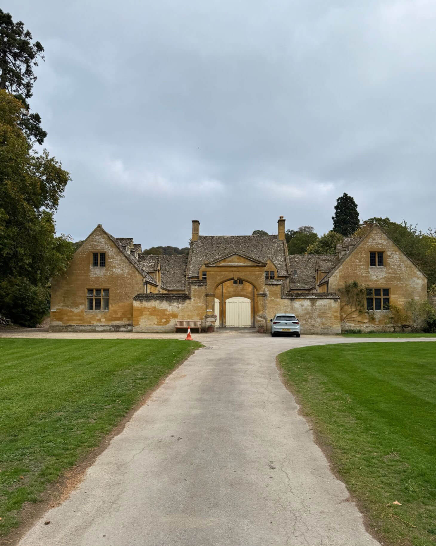 Gravel drive leading to the gatehouse and adjoining buildings