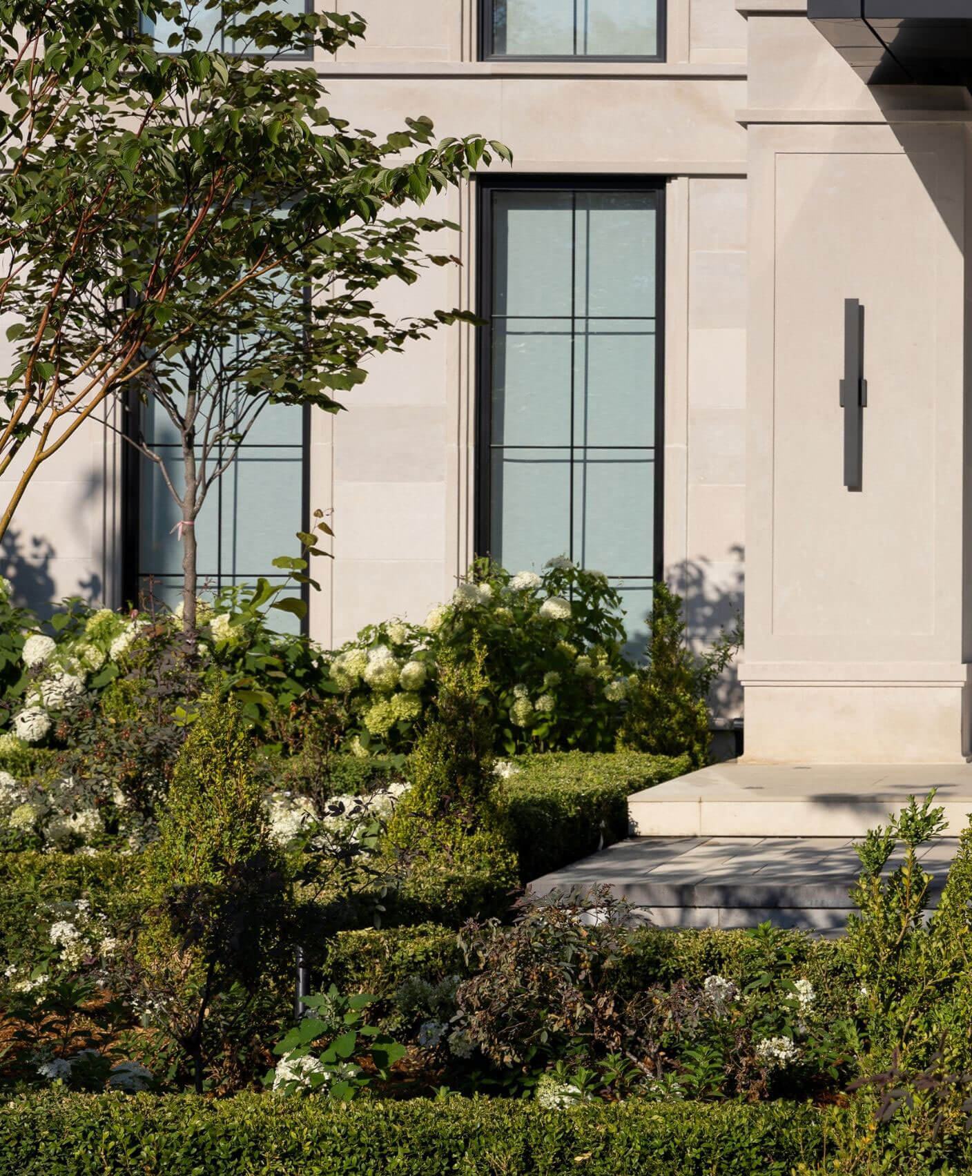 Thornhill French Chateau exterior and masonry details
