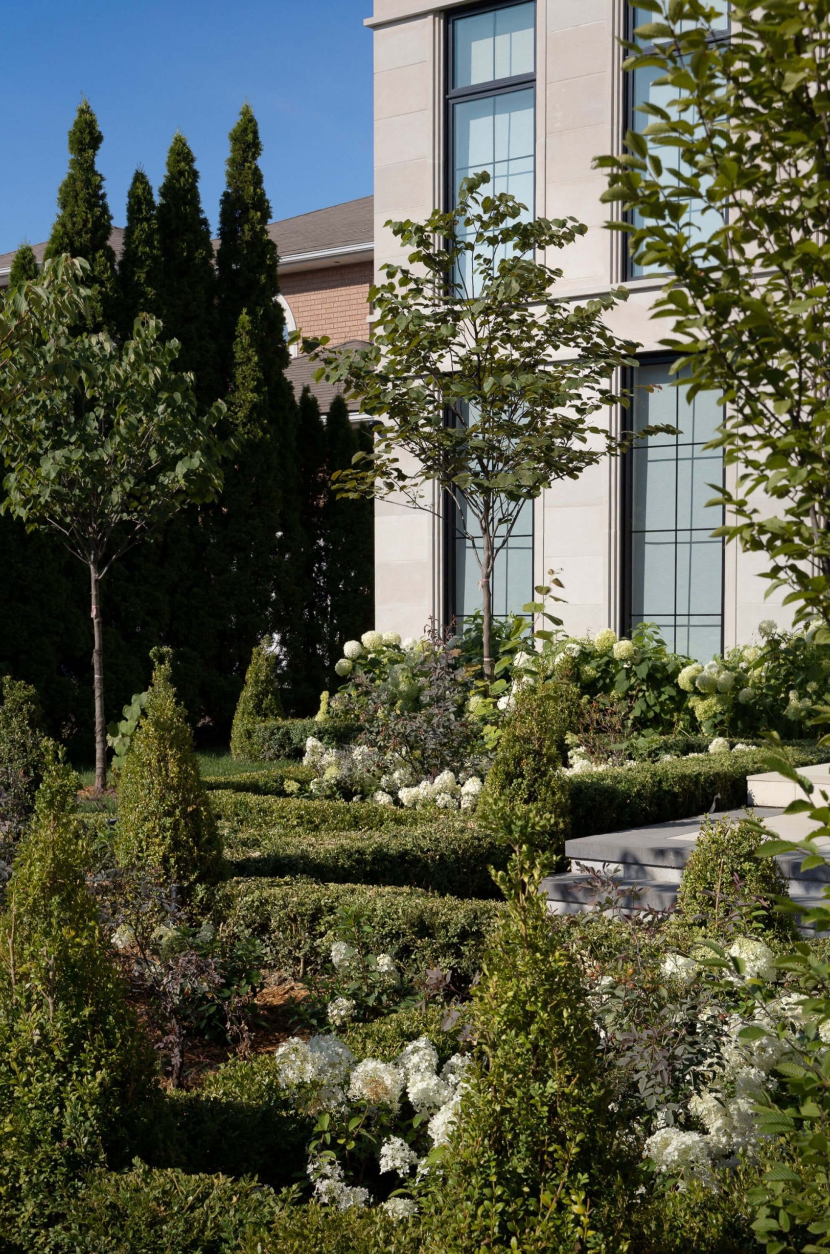 Thornhill French Chateau exterior and masonry details
